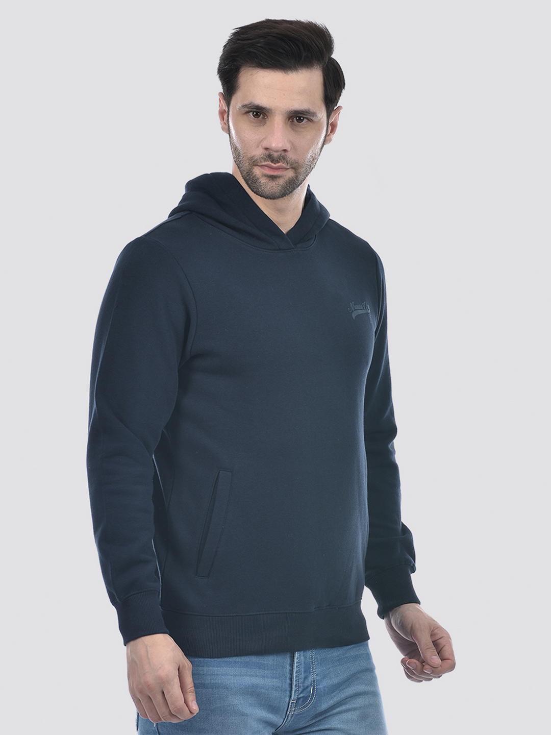 Numero Uno Men Typography Navy Sweat Shirt